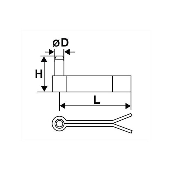 Gond a sceller 2 lames 35x5