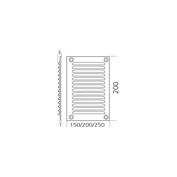 Grille de ventilation murale