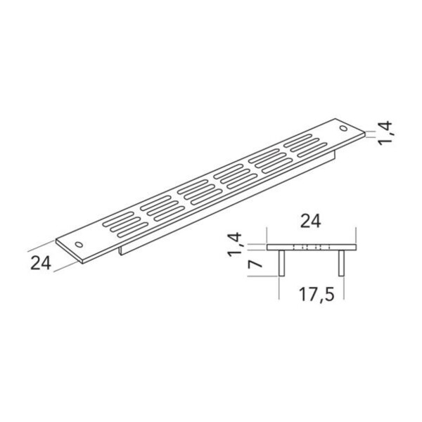 Grille encastrée 489