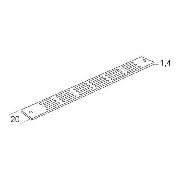 Grille plate 488