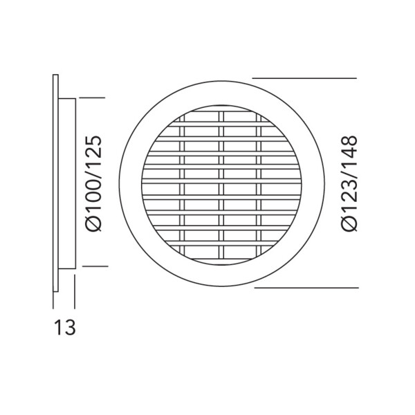 Grille ronde tuyaux