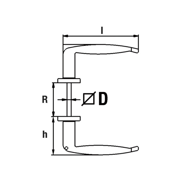 Bequille double reglable zamak