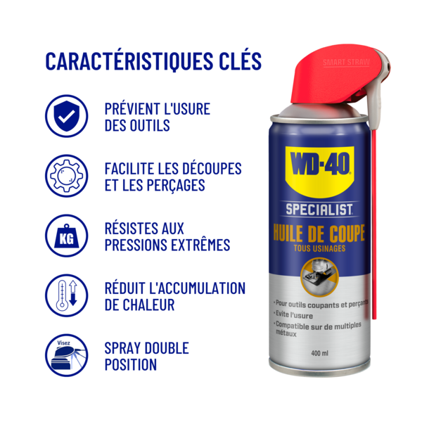 Huile de coupe polyvalente 400ml net (systeme pro)