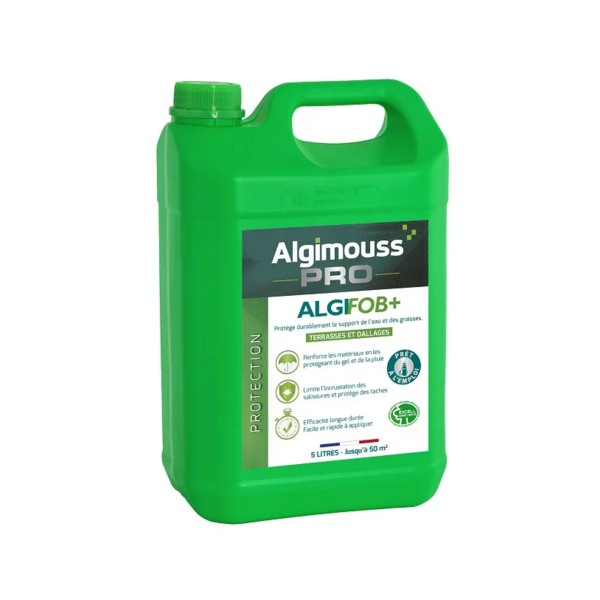 Impermeabilisant terrasses et dallages eau et graisse algifob +