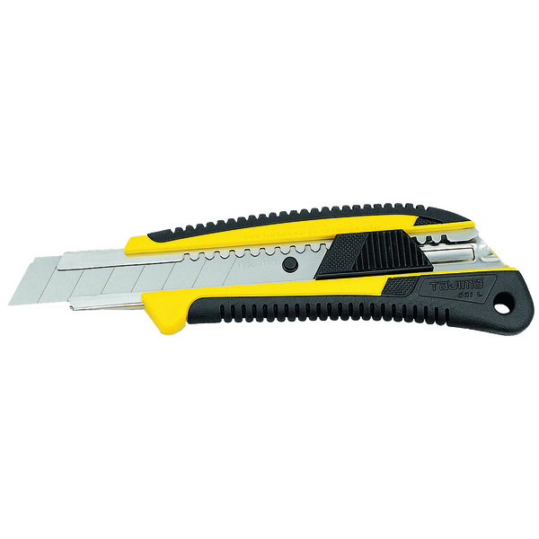 Cutter a bouton poussoir 18 mm gri lc560