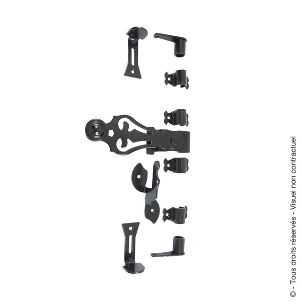Espagnolette provence lacets rustiques - support securite