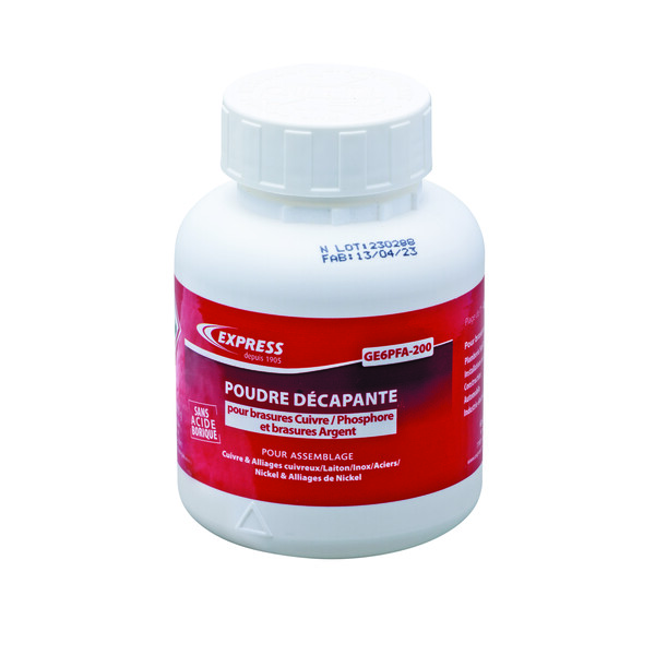Decapant poudre pour brasure cuivre/phosphore ou argent (200gr)
