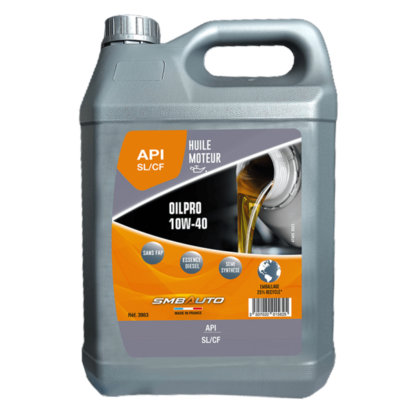 Lubrifiant oilpro api sl/cf 10w40 5l
