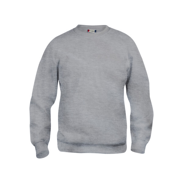 Sweatshirt basic roundneck gris chine