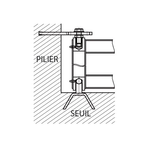 Jeu de pivots reglable type 400