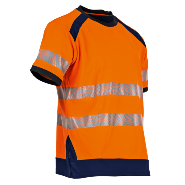 Tee shirt manche courte haute visibilite lampion orange