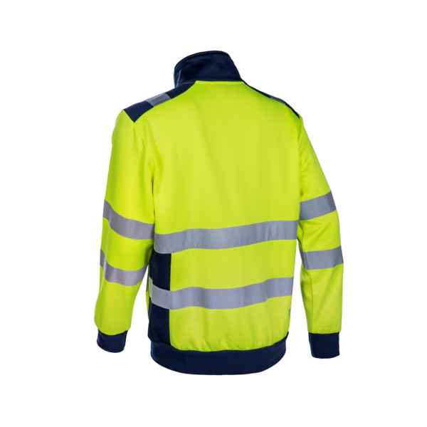 Veste thermique haute visibilte gokkan jaune/marine