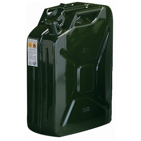 Jerrycan tole hydrocarbures norme un