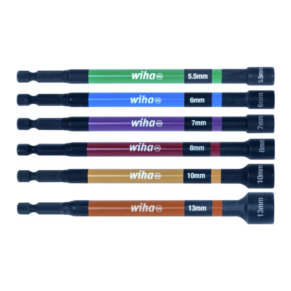 Jeu 6 douilles couleur magnétiques