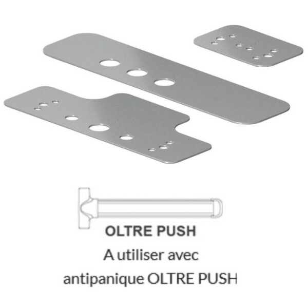 Kit de plaques pour  remplacer un antipanique avec oltre push