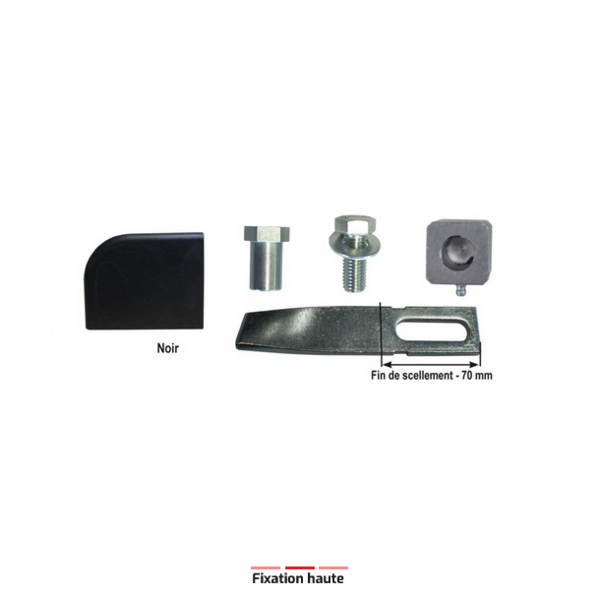 Kit pivot h+b portail à sceller