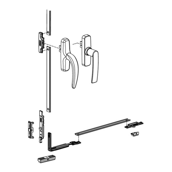 Kit renvoi d'angle et point de fermeture