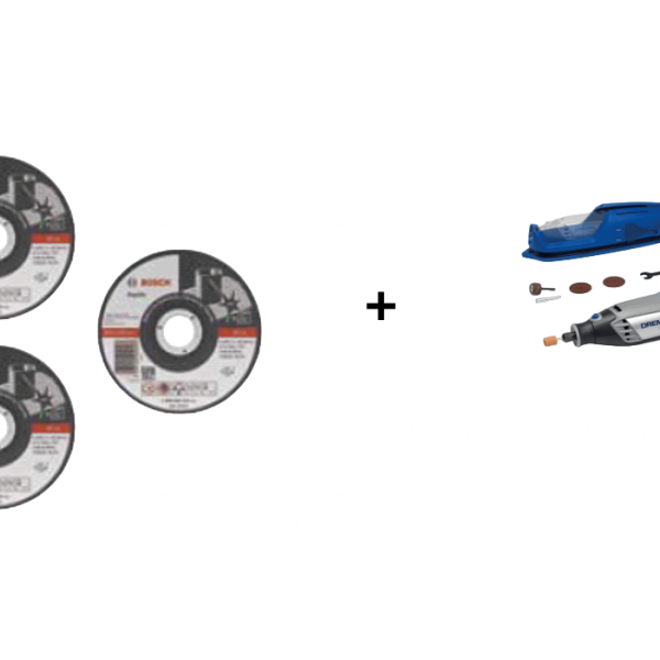 Lot 200 disques a tronconner 125x1,6mm + dremel