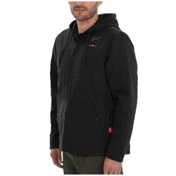 Veste chauffante noire ripstop m12 hpjbl2-0