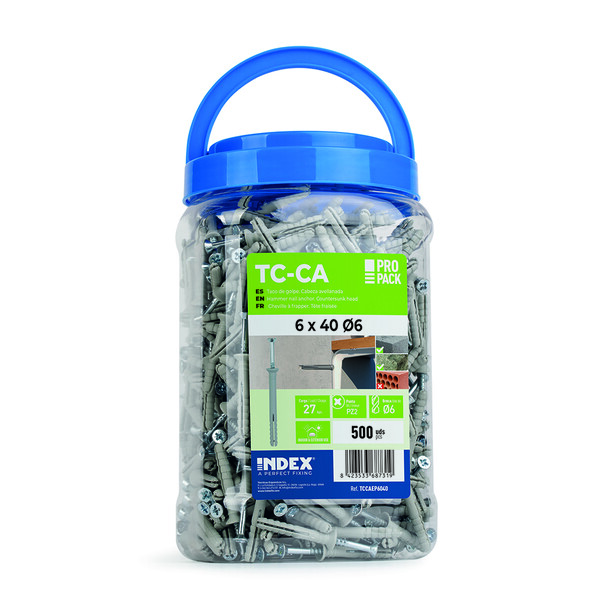 m10561475-a.jpg - INDEX FIXING SYSTEMS Cheville prémontée à frapper tete fraisee