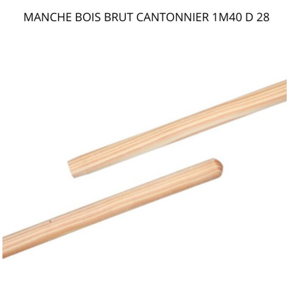 Manche bois brut