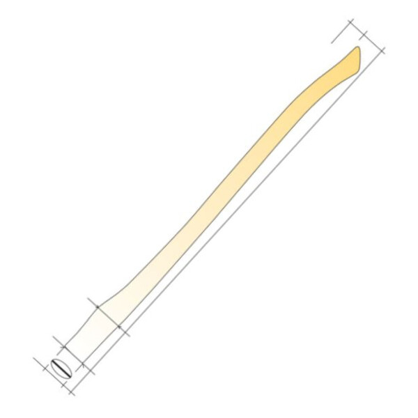 Manche de hache canadienne leborgne d 60x20 90 cm frene vernis