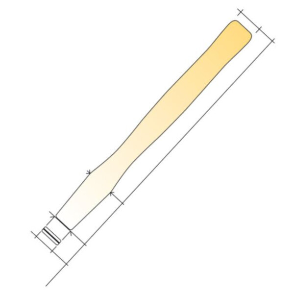 Manche marteau rivoir galbe n°70