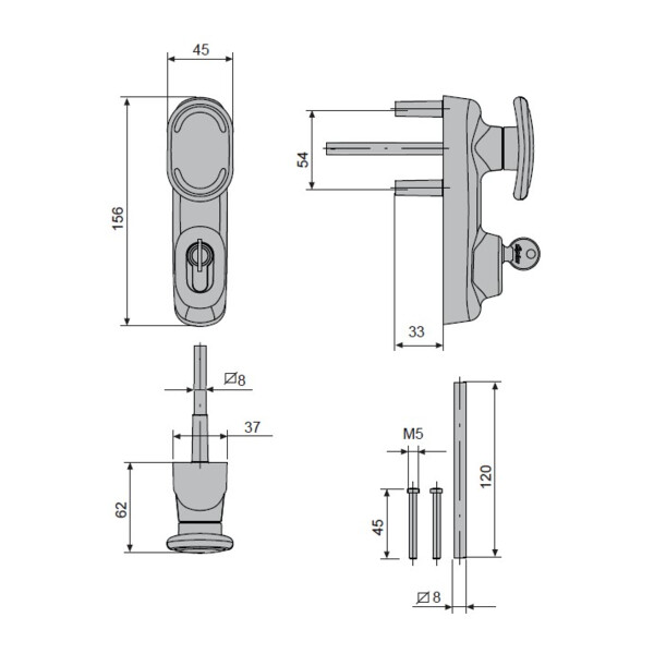 Manoeuvre oltre bouton fixe