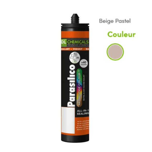 Mastic silicone prestige colour ton beige cart300ml