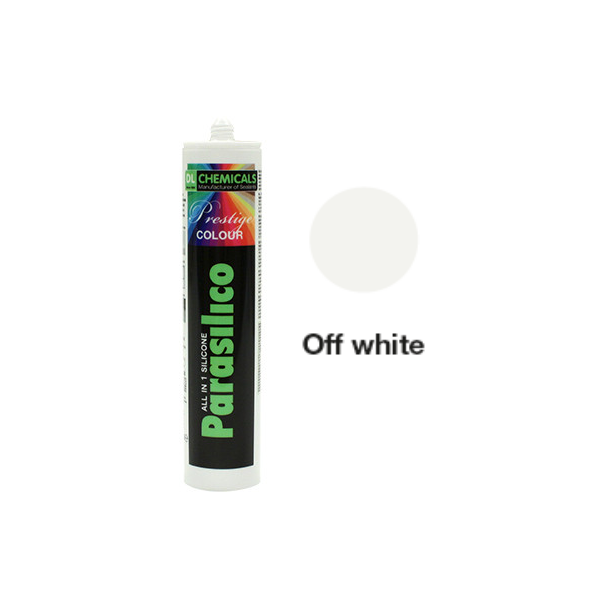 Mastic silicone prestige colour ton blanc cart300ml