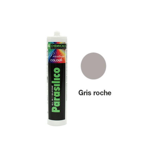 Mastic silicone prestige colour ton gris cart300ml