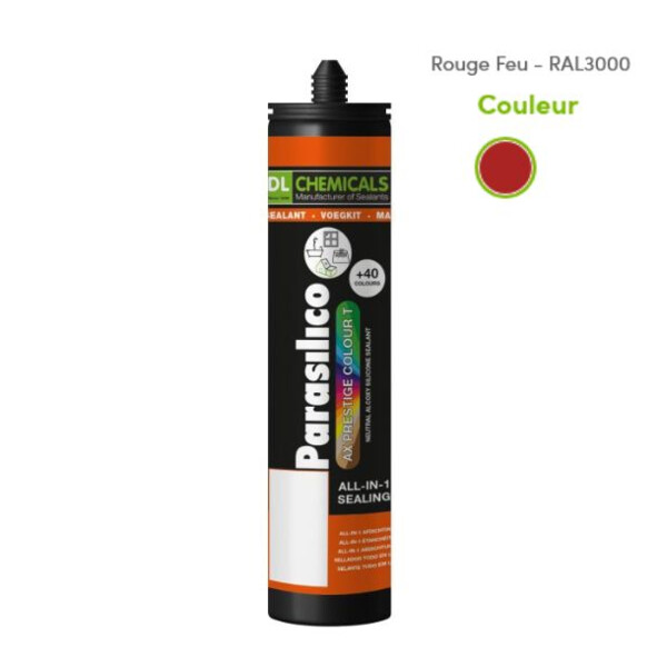 Mastic silicone prestige ton rouge cart300ml