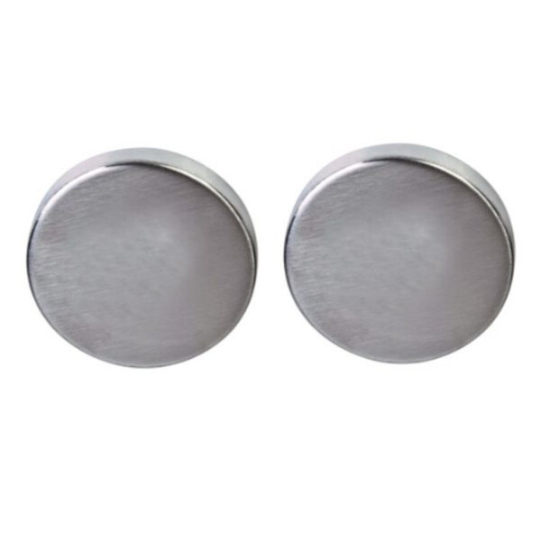 Paire de rosaces rondes "elsa" inox 304