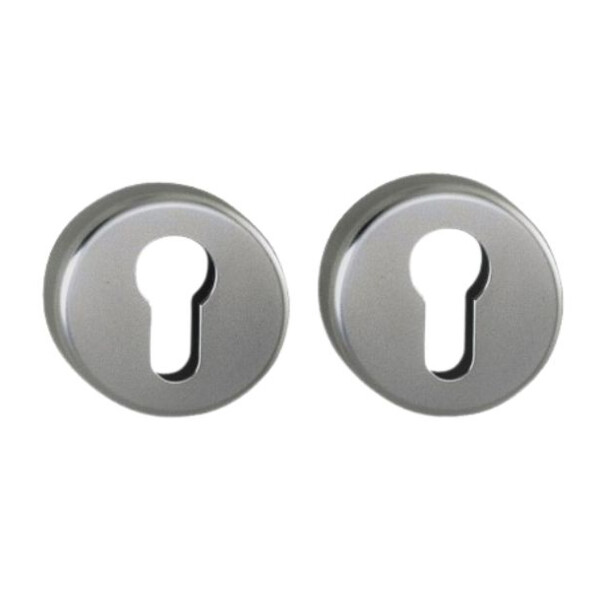 Paire de rosaces rondes "elsa" inox 304
