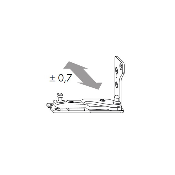 Palier d'angle ax30 pvc