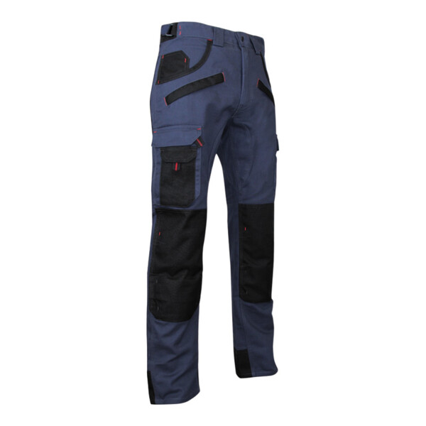 Pantalon briquet bleu/noir