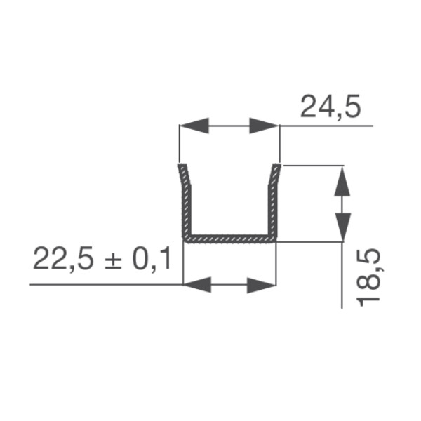 Passe-câble encastré avec ouverture izyx
