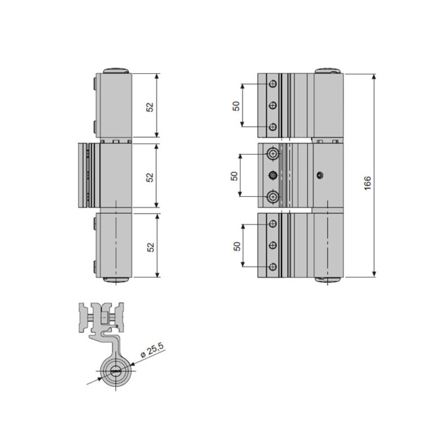 Paumelle 3 lames velox top