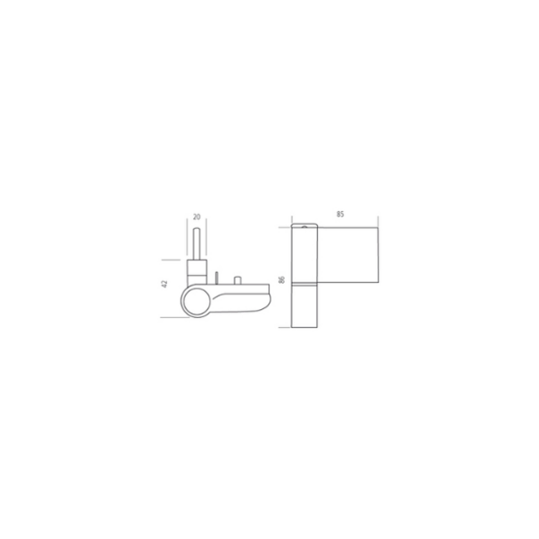 Paumelle pvc kt-sn - par 36