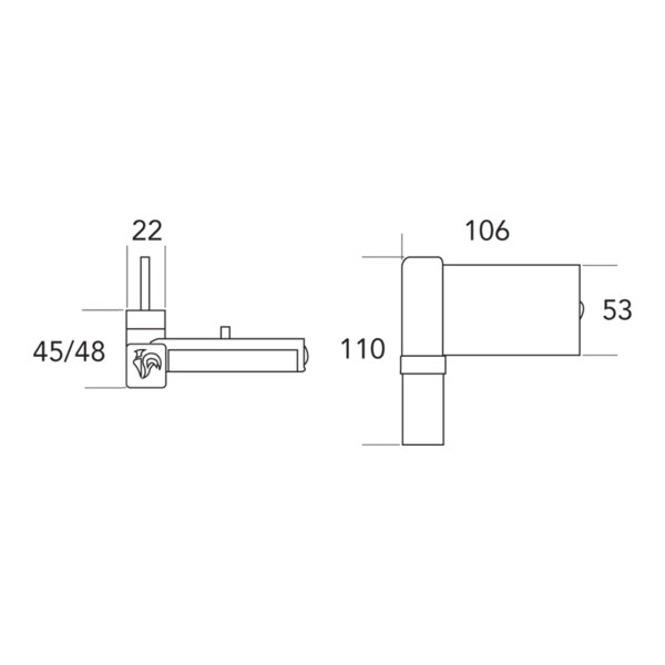 Paumelle pvc kt-v