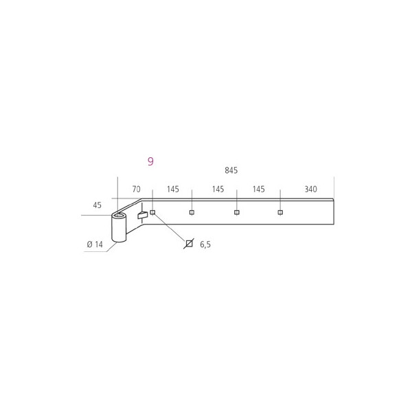 Penture charnière