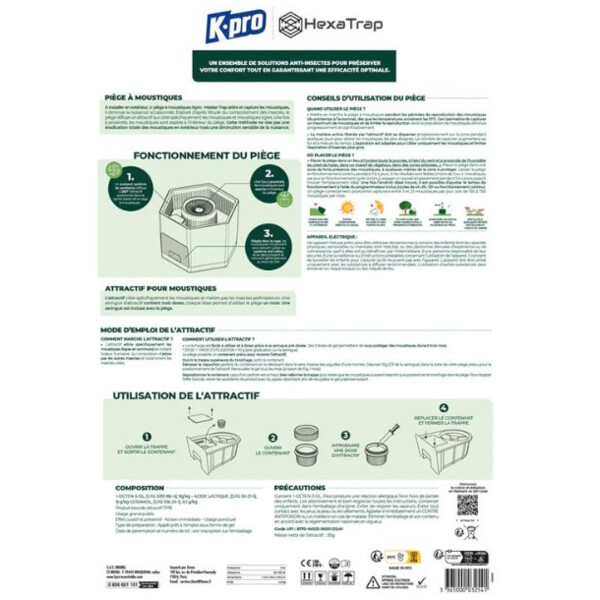 Piège anti-moustiques électrique