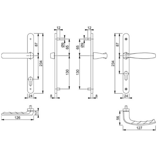 poignee-de-porte-etroite-etanche-aev-new-york-saillie-reduite-3-690099fcaccc76.49941237.jpg - hoppe Poignée de porte étroite  étanche aev new-york saillie  réduite