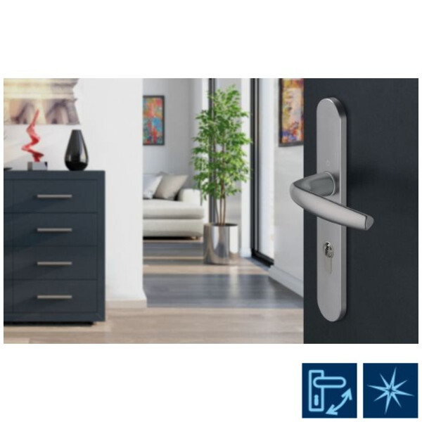 Poignée de porte large atlanta saillie normale