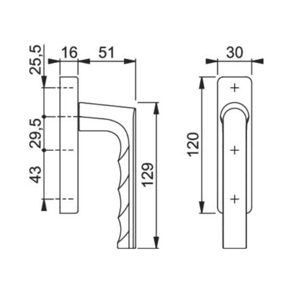 Poignée de coulissant  ergo20 hamburg