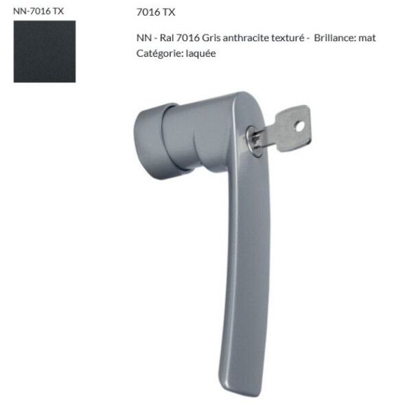 Poignée iris tbt à clé