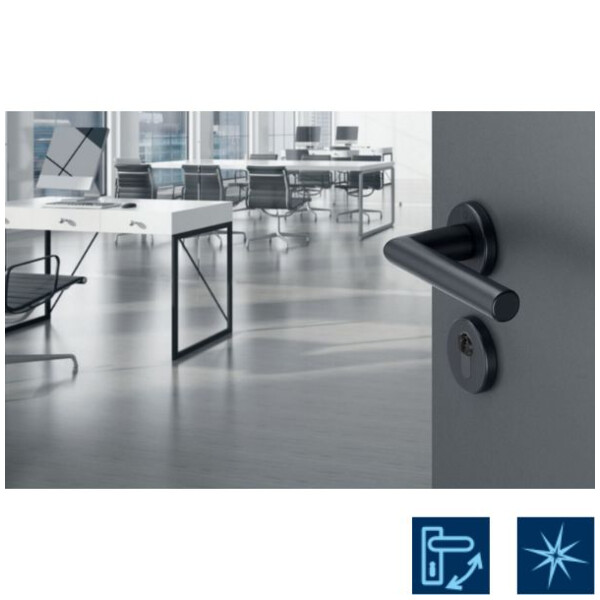 Poignée sur rosace  amsterdam