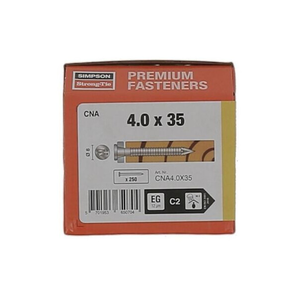 Pointe crantee - acier zingue