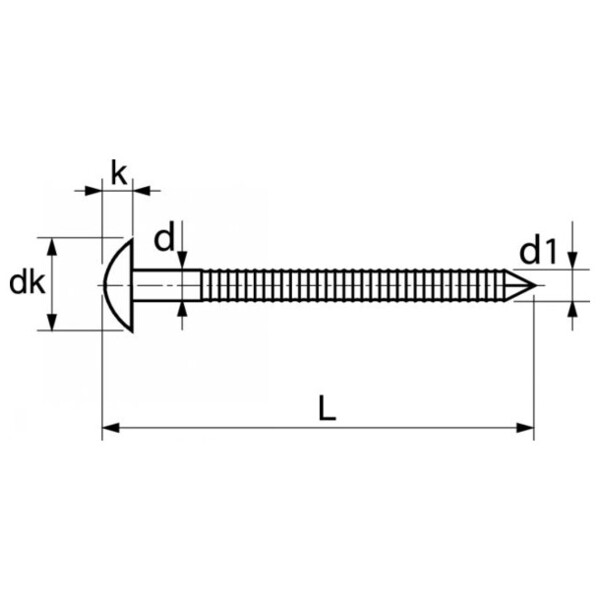 Pointe inox pour bardage