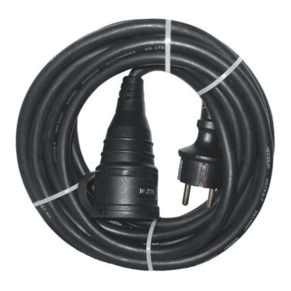Rallonge noire h07rnf 3g1,5 pc 16a 230v avec clapet 10m